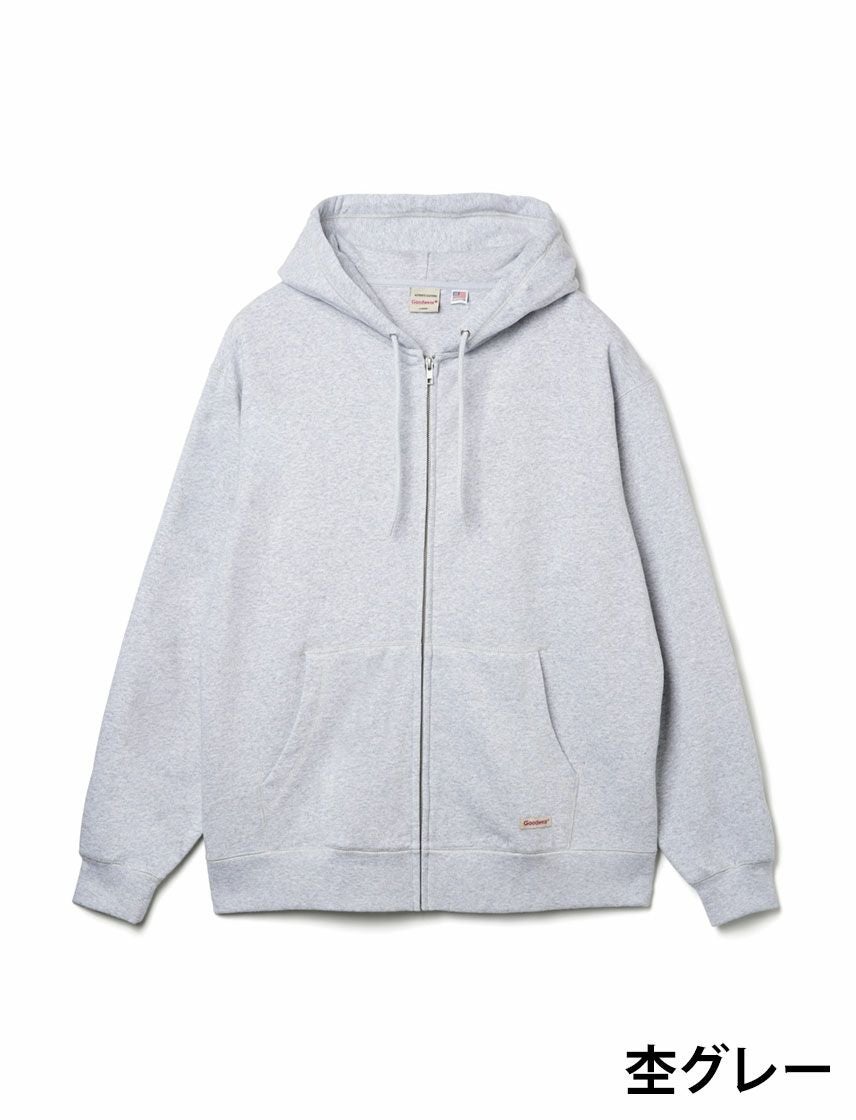 Good wear 長袖 ジップパーカー グレー M 4805046 GOOD WEAR - Good wear 長袖 ジップパーカー グレー M 4805046の通販