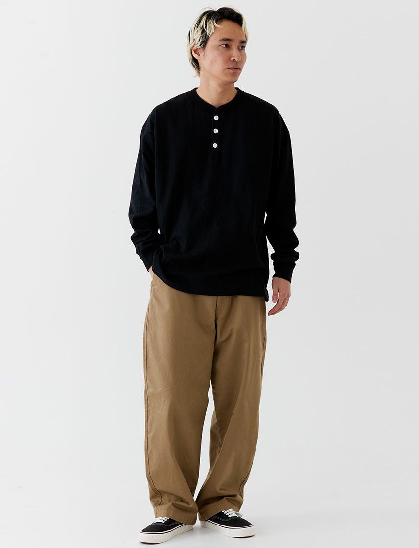 Goodwear】USAコットン BIG ヘンリーネック ロンT | ユナイテッドジャパン