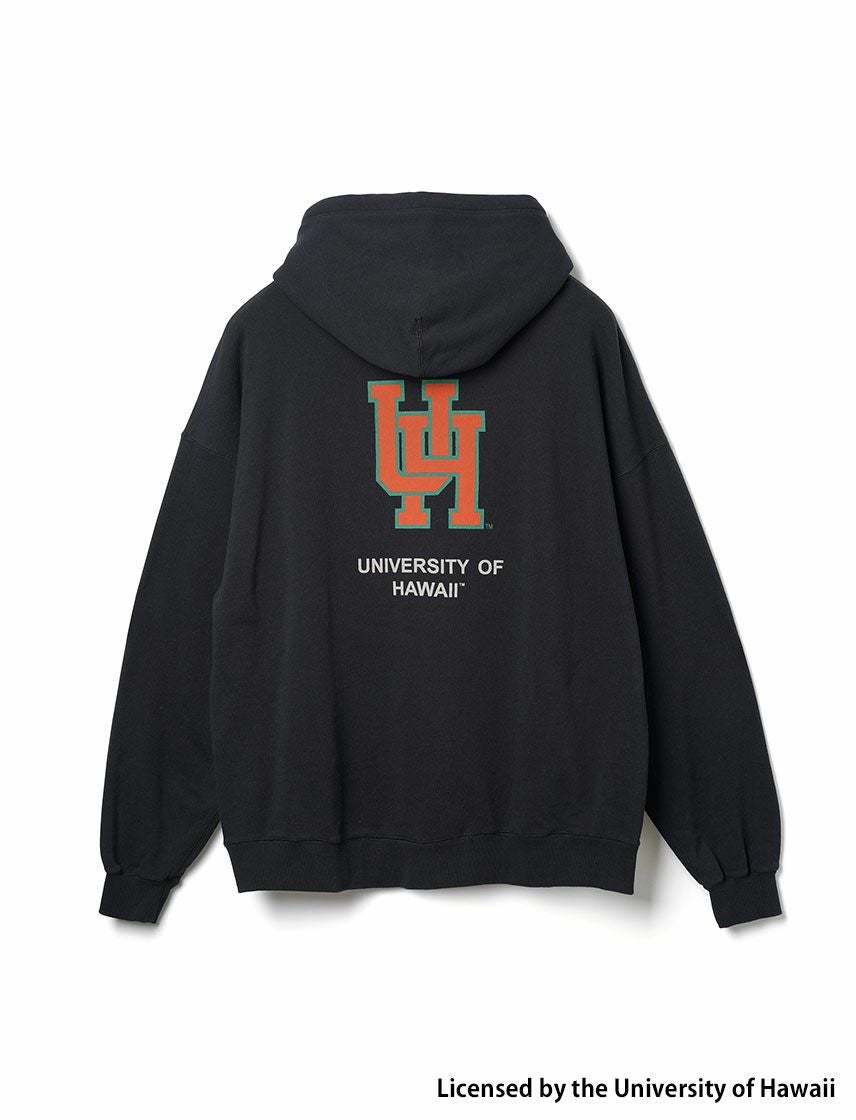 ハワイ大学　パーカー　H ロゴ　UNIVERSITY OF HAWAII グレー ハワイ大学でお土産探し！大学内にあるブックストアでロゴグッズを