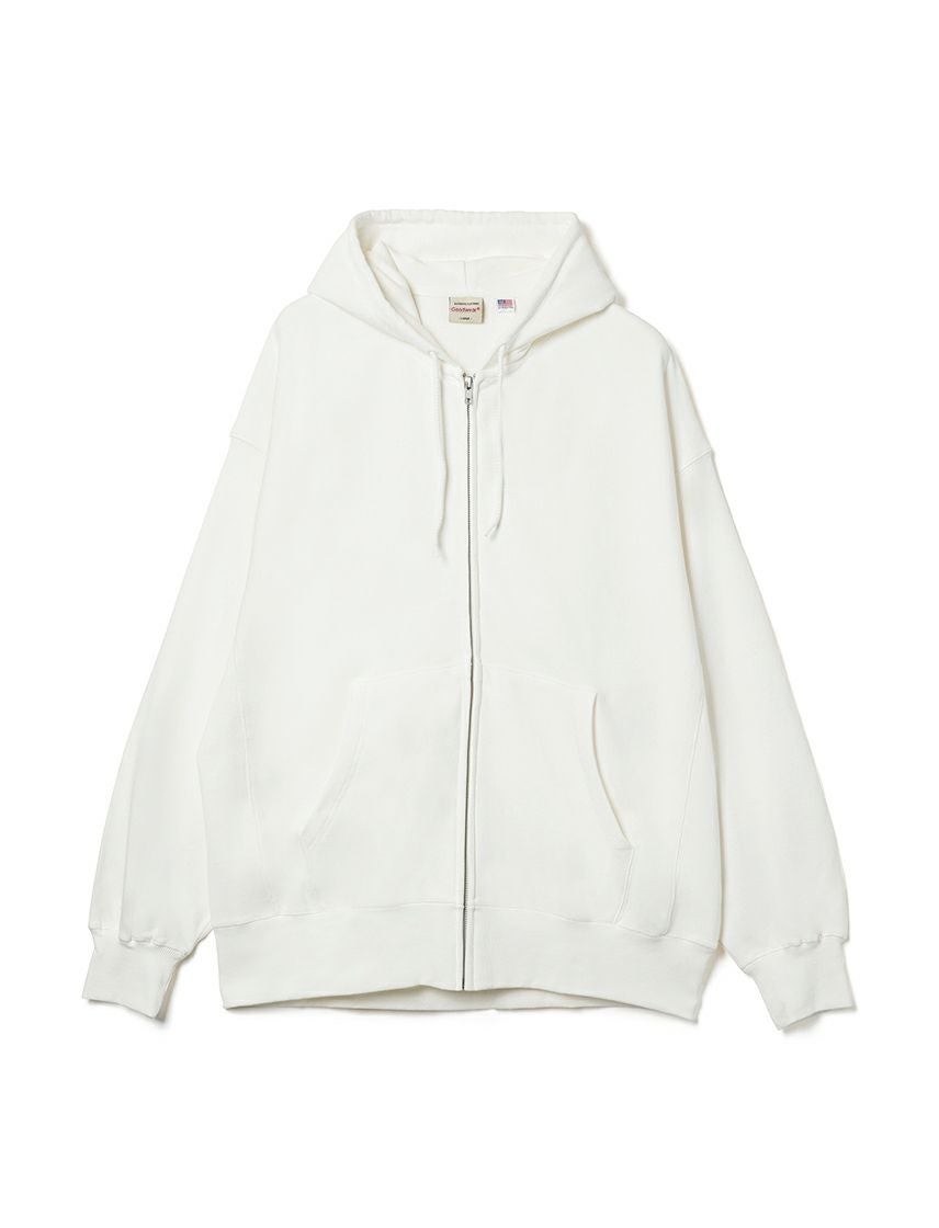 Goodwear】USAコットン オーバーサイズ ジップアップ パーカー