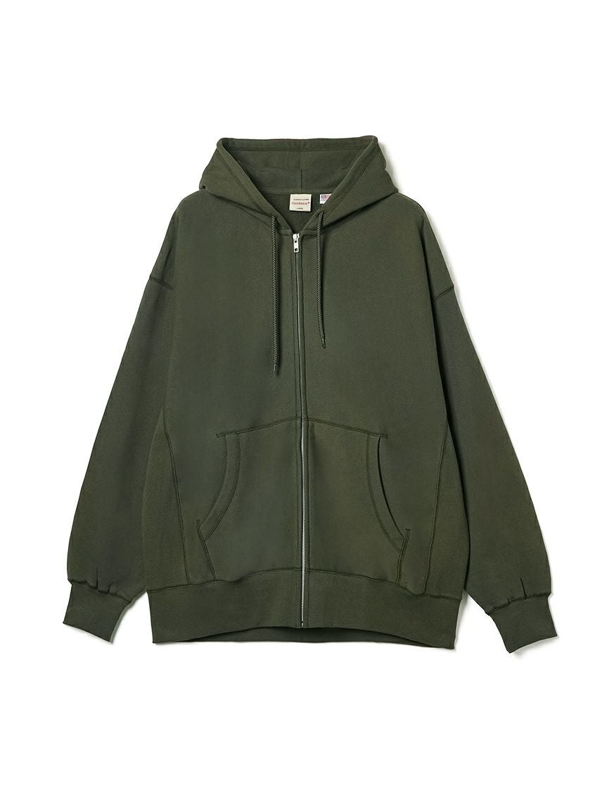 Goodwear】USAコットン オーバーサイズ ジップアップ パーカー