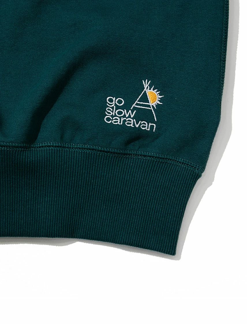 go slow caravan】お好み焼きクマ 空紡糸裏毛パーカー | ユナイテッド