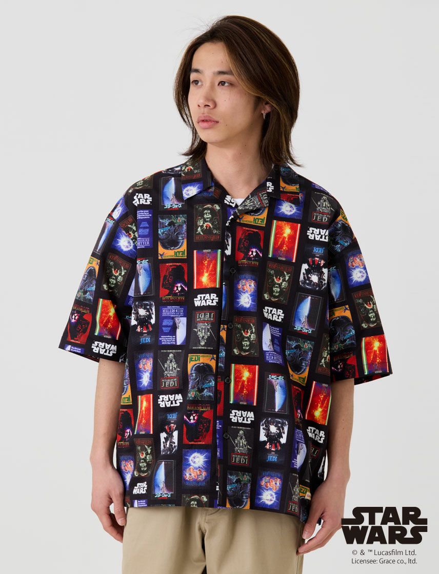 Goodwear】STAR WARS 総柄オープンカラーシャツ | ユナイテッドジャパン
