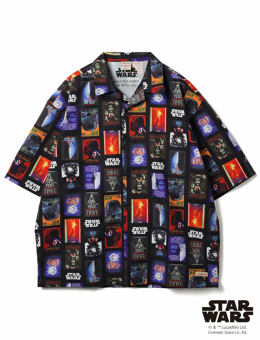 Goodwear】STAR WARS 総柄オープンカラーシャツ | ユナイテッドジャパン