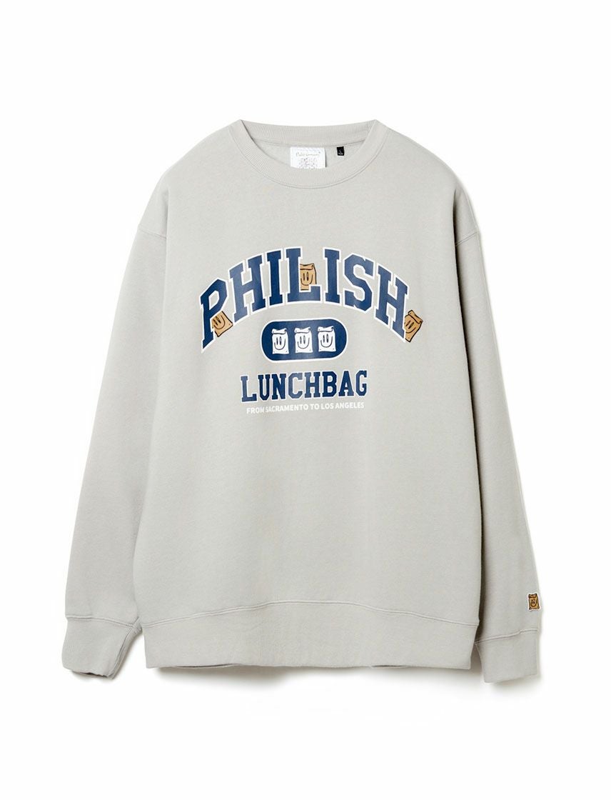 Philip Lumbang】リラックスFIT College Logo 裏起毛 トレーナー