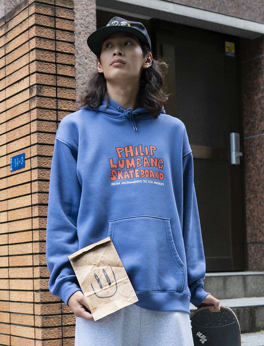 Philip Lumbang】リラックスFIT Lunch Bag 裏起毛 パーカー