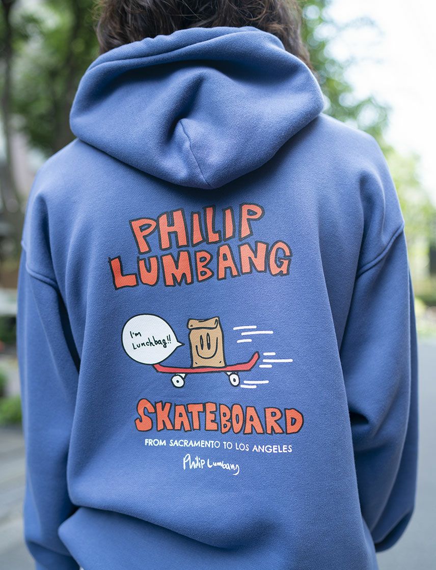 Philip Lumbang】リラックスFIT Lunch Bag 裏起毛 パーカー