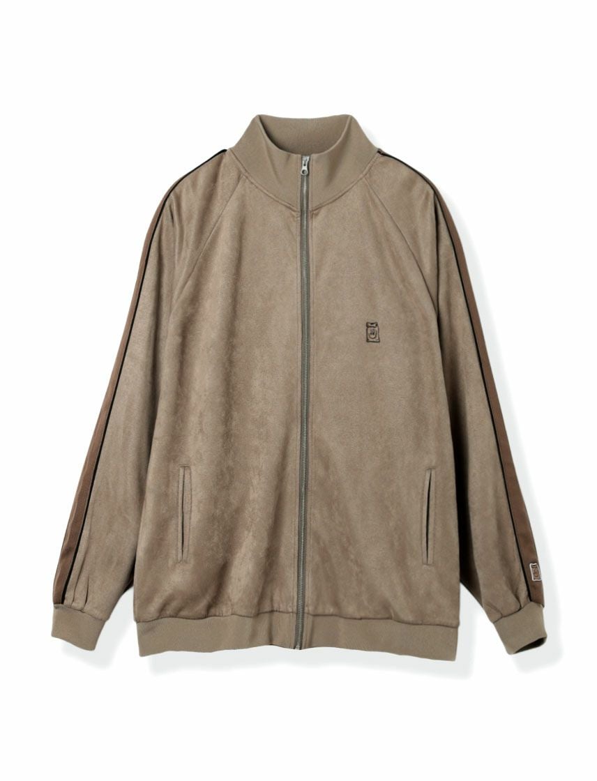ゆのちゃ様　 Embroidery zipトラックジャケット Philip Lumbang】スエードタッチ トラックジャケット | ユナイテッド