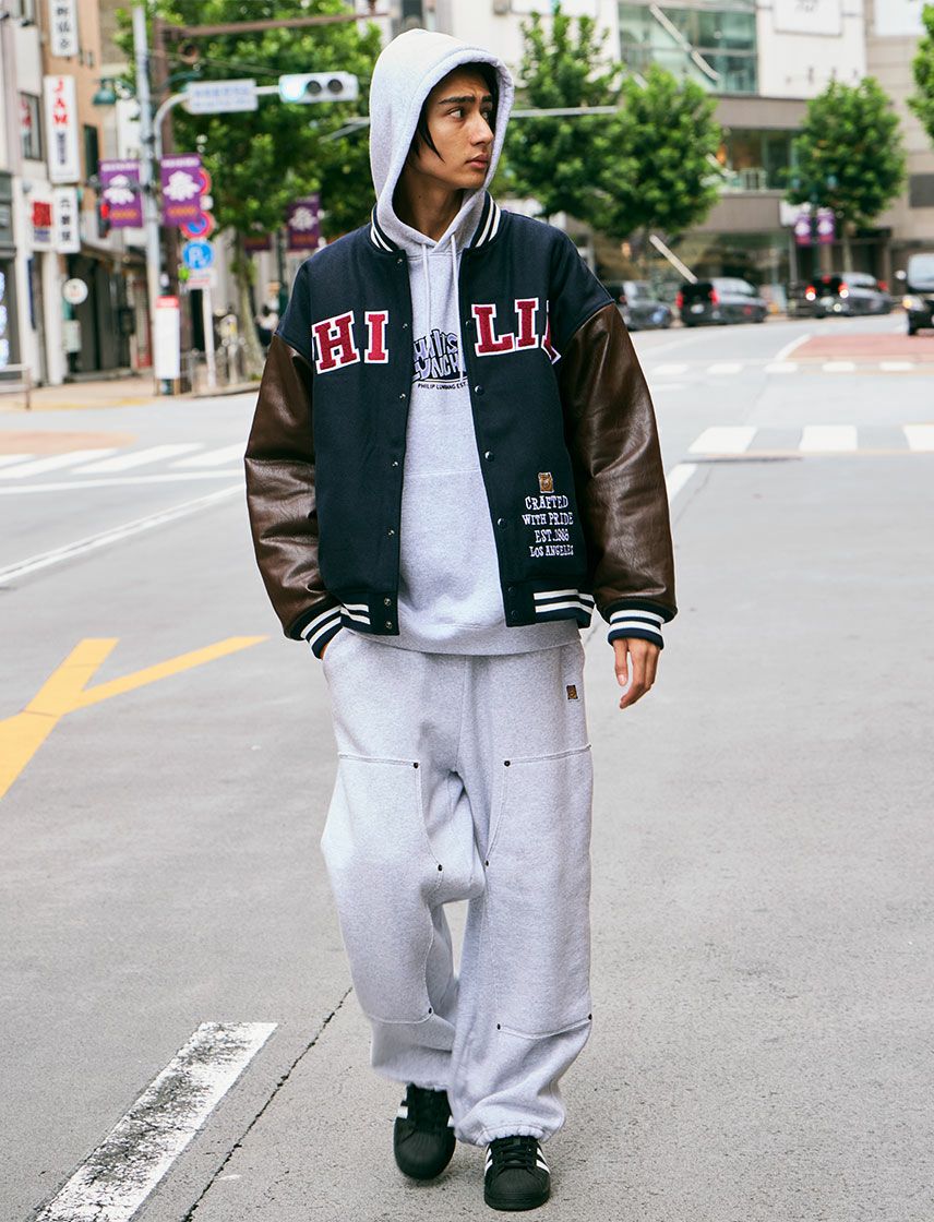 Philip Lumbang】TWメルトン 中綿 スタジアム ジャケット