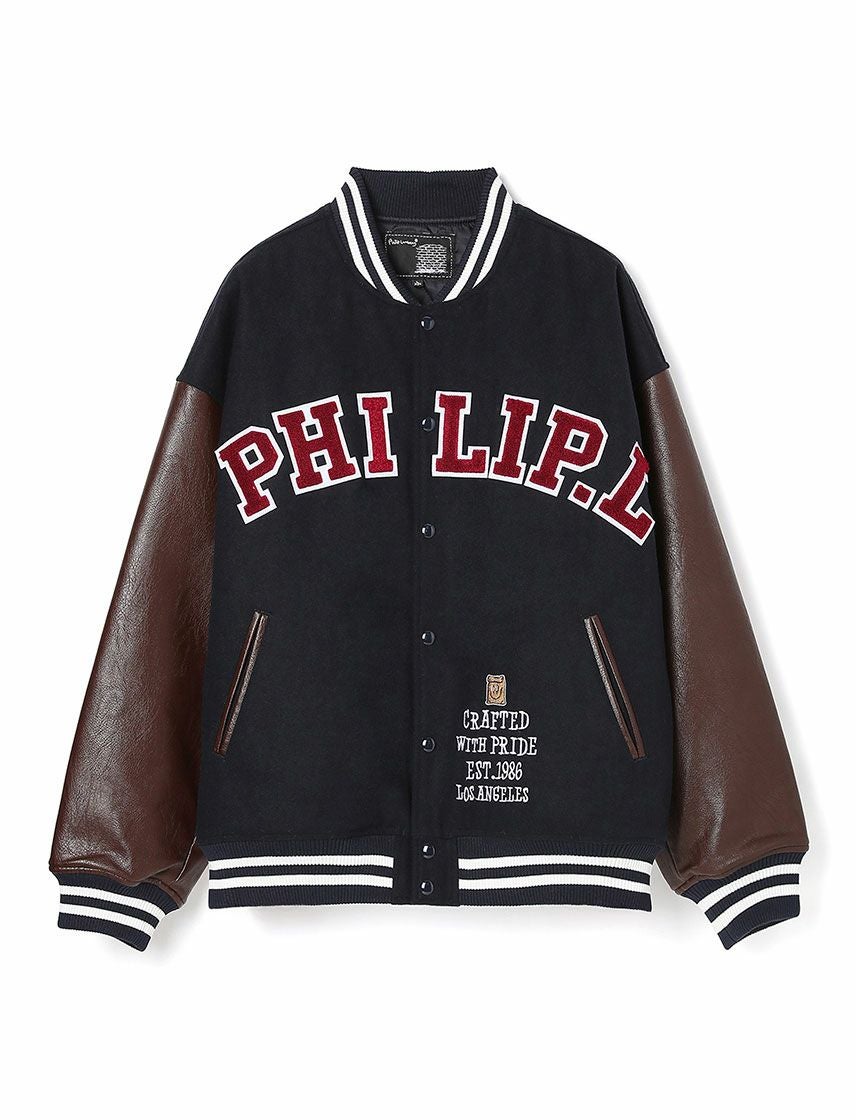 Philip Lumbang】TWメルトン 中綿 スタジアム ジャケット