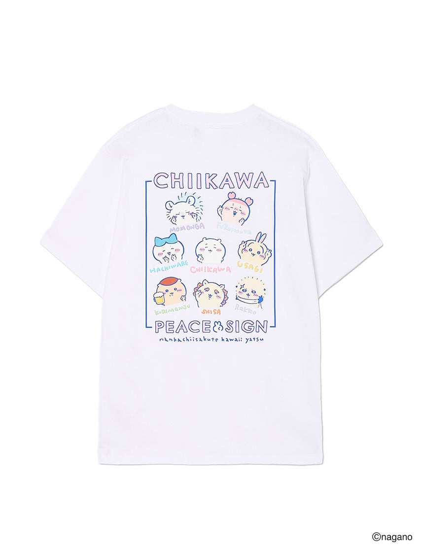 ちいかわ】発泡プリント ピースサイン Tシャツ | ユナイテッドジャパン