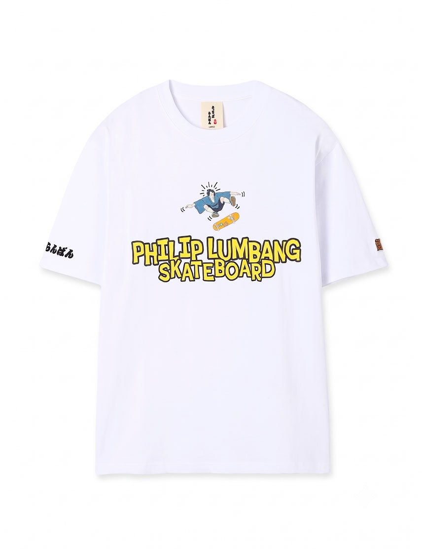 Philip Lumbang】NAGA 浮世絵 すけーとぼーだー Tシャツ